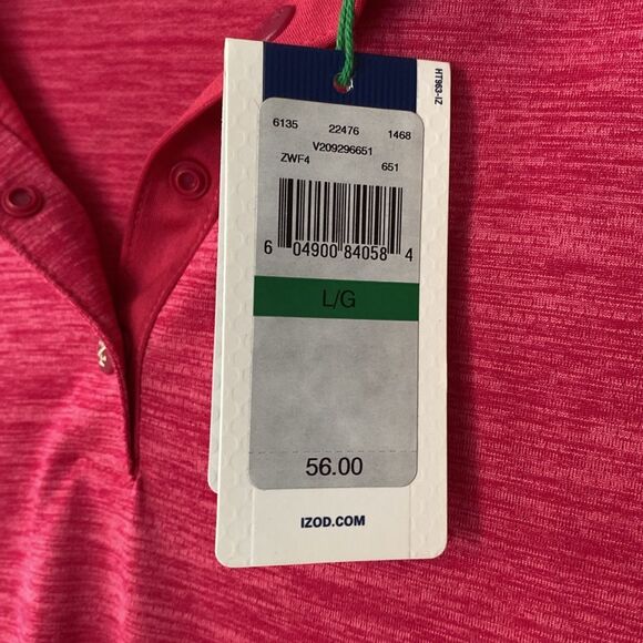 NWT Izod Women's Vibrant Pink Sleeveless Blouse - Picture 3 of 5